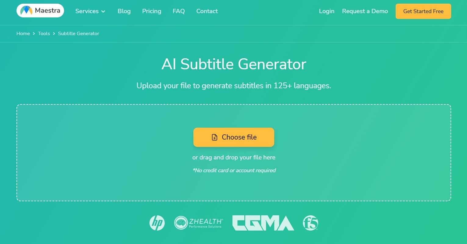 maestra ai subtitle generator free