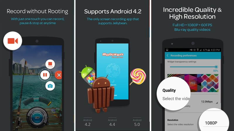 mobizen screen recorder