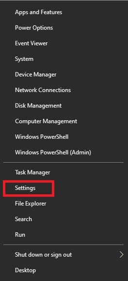 accessing windows settings 