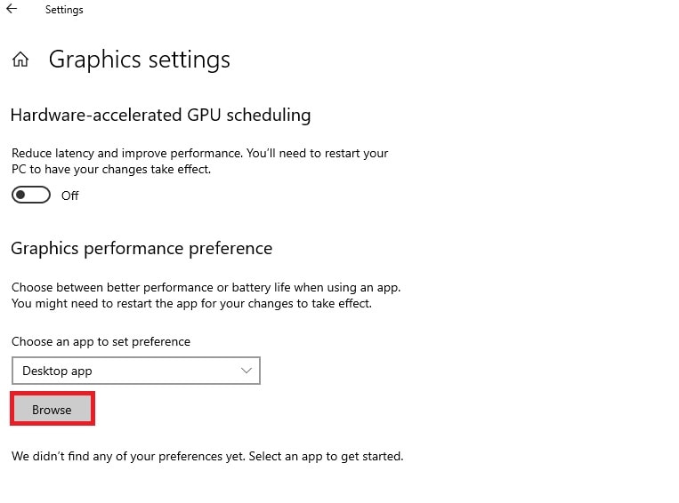 changing graphics settings 