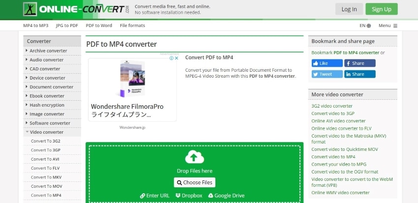 convertir pdf a mp4 video