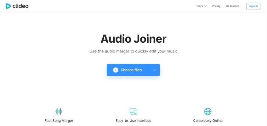 Looper de audio en línea clideo