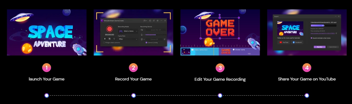 how to record game in DemoCreator