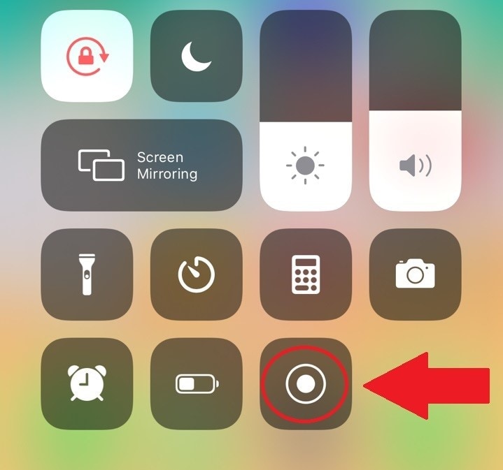 initiate screen recording on iPhone 13