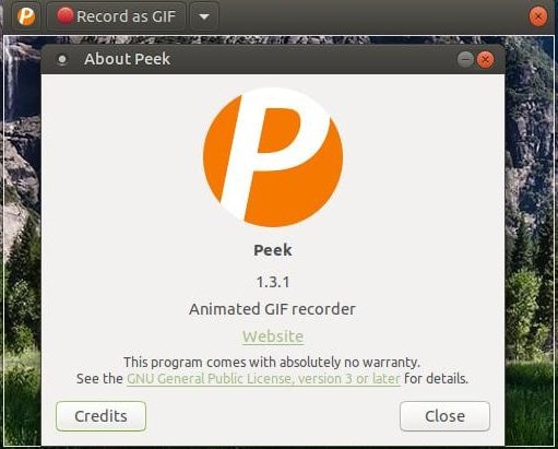 peek enregistreur linux