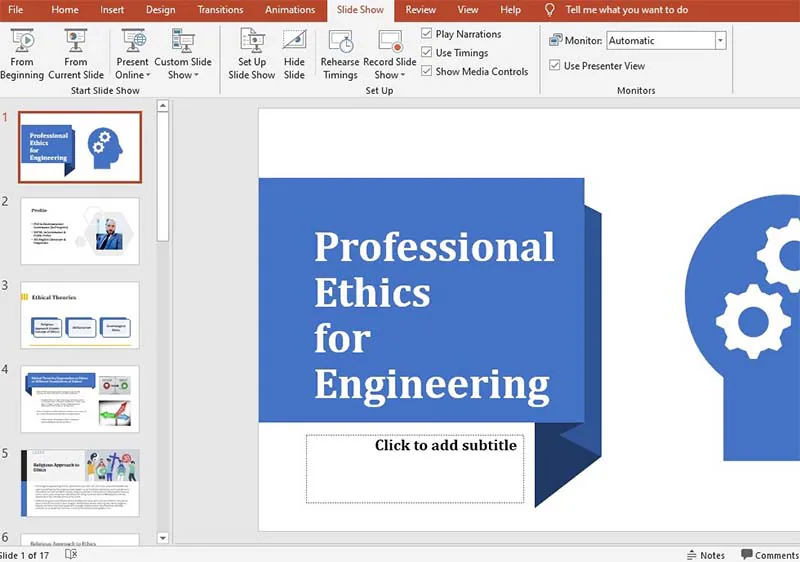 abrir el grabador de PowerPoint