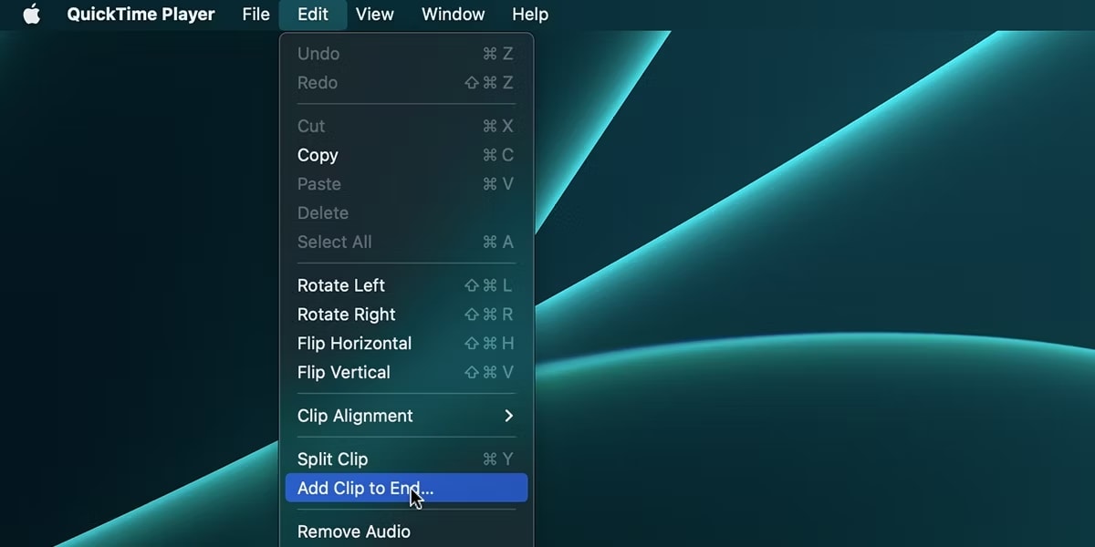 navigate to the edit tab