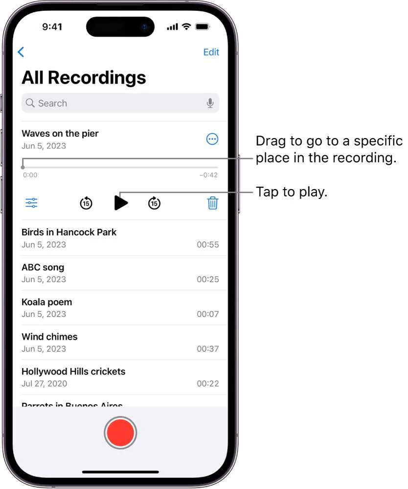 ios voice memos