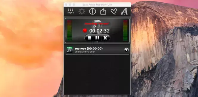 finish recording system audio on mac