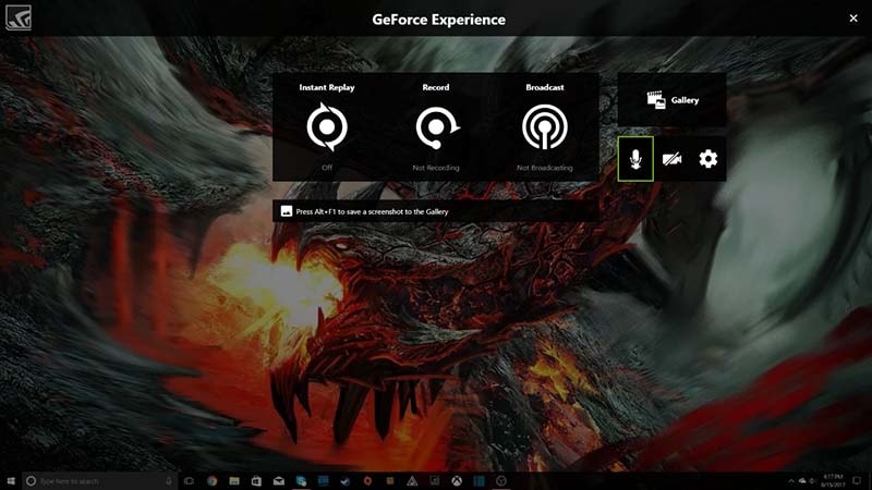 empezar a grabar el juego con nvidia