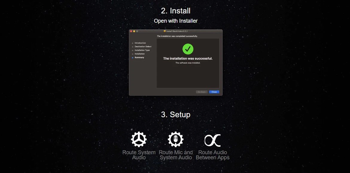 install and set up blackhole