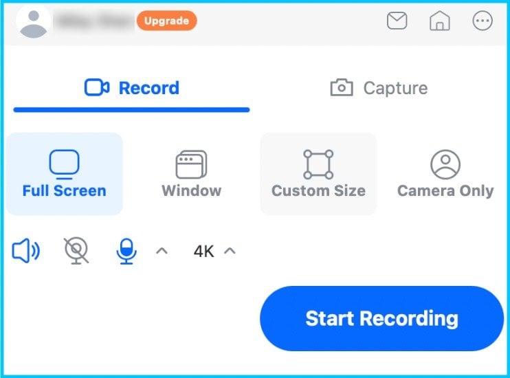 record the mac screen with internal audio