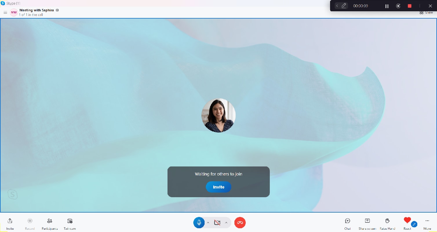 record skype meeting by wondershare democreator