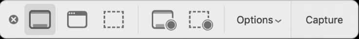 screenshot toolbar on a mac