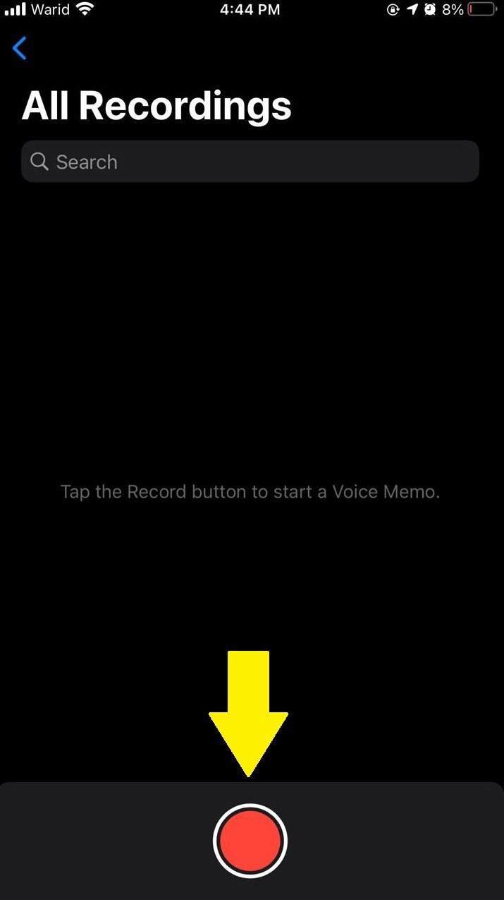 rec stop button voice memos app