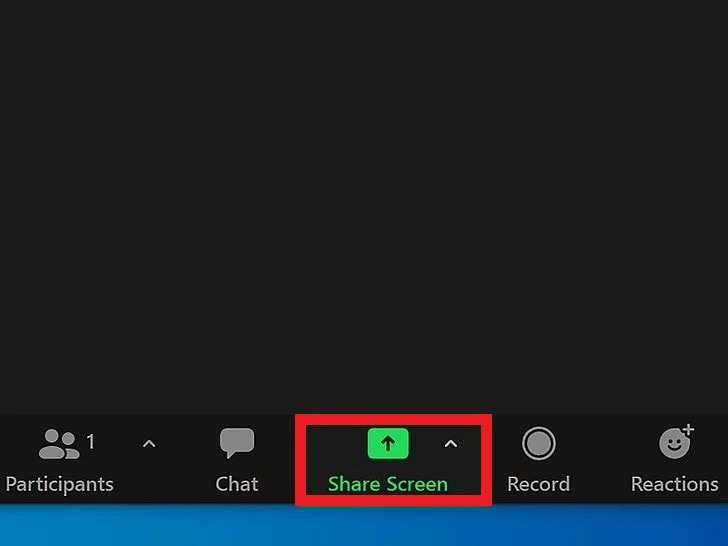 select share screen 