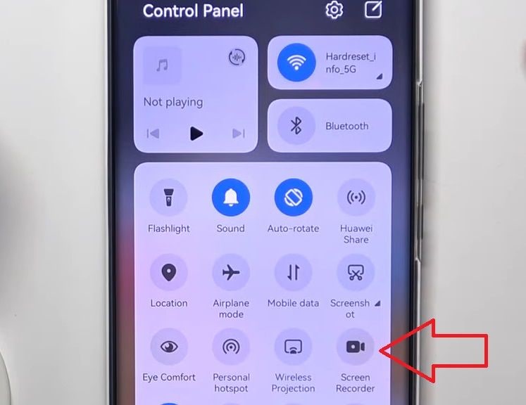 open huawei's screen recorder