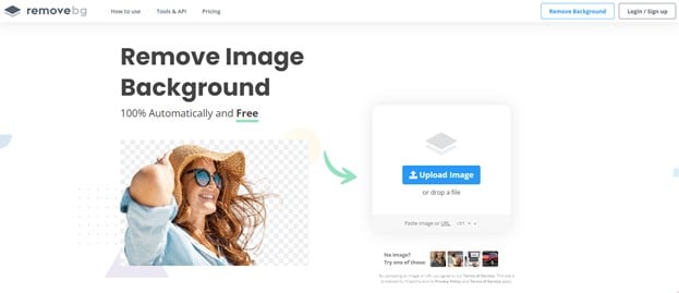 aplicación gratuita para eliminar el fondo de una imagen