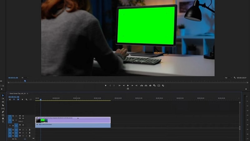 import your green screen video