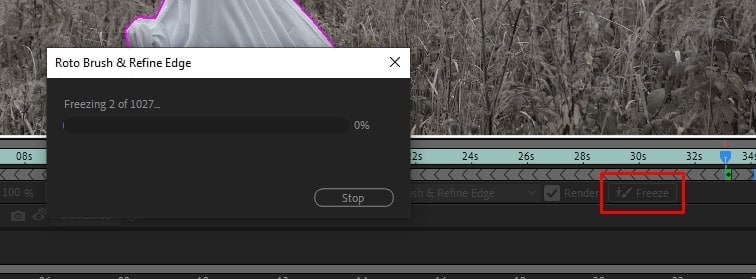 after effects change video background