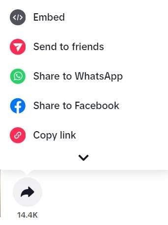 copy a link from tiktok 