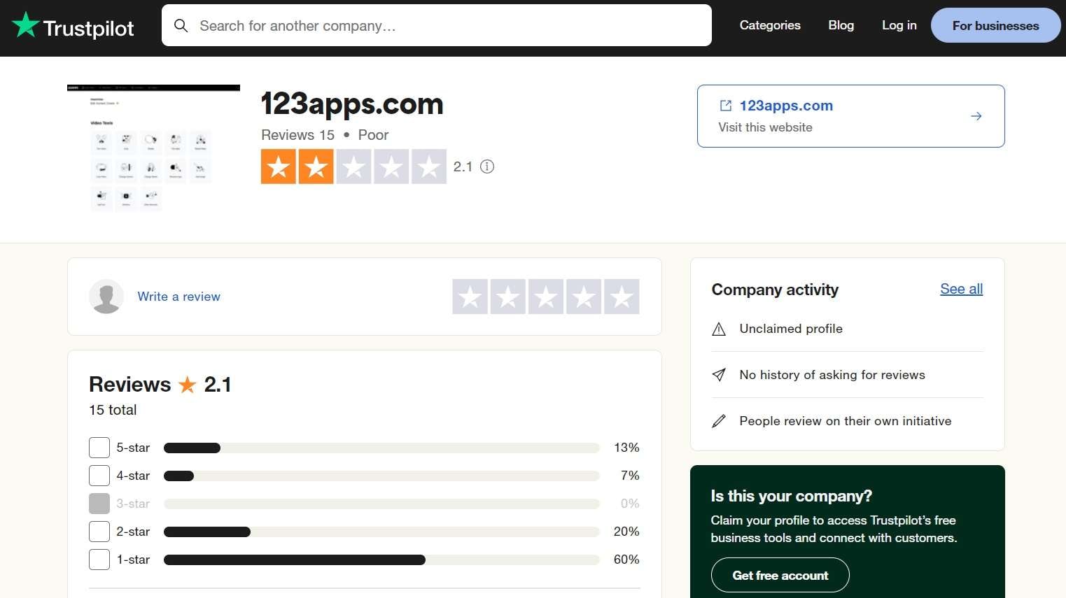 user ratings of 123apps watermark remover