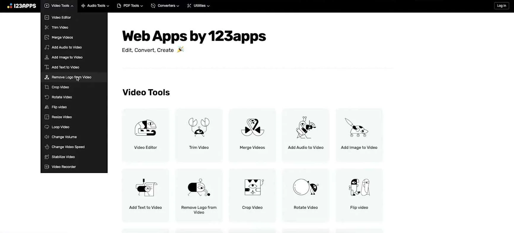 utiliza la herramienta para eliminar logotipos de 123apps