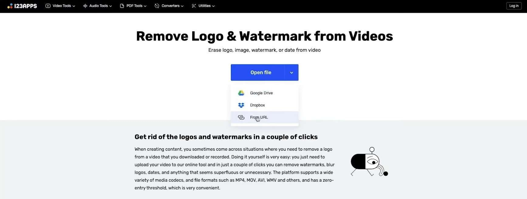 select a video for logo removal