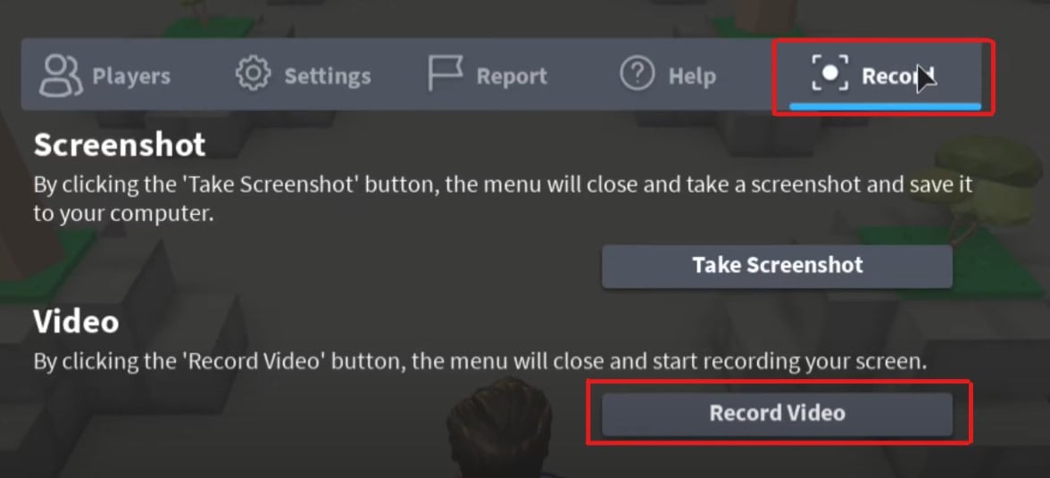 roblox record video