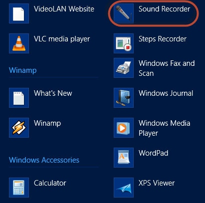 windows sound recorder