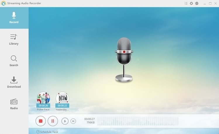 streaming audio recorder