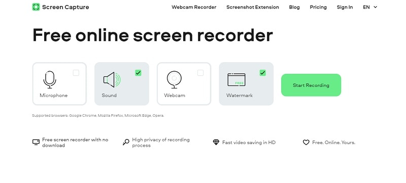 screen capture webcam recorder