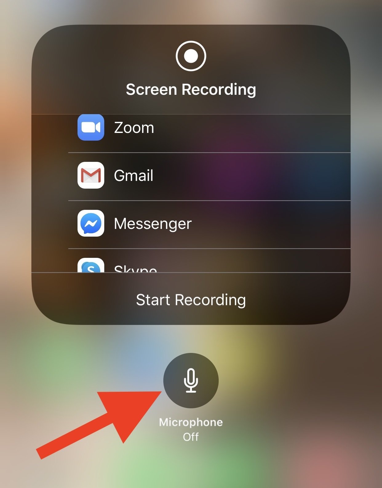 enable microphone recording