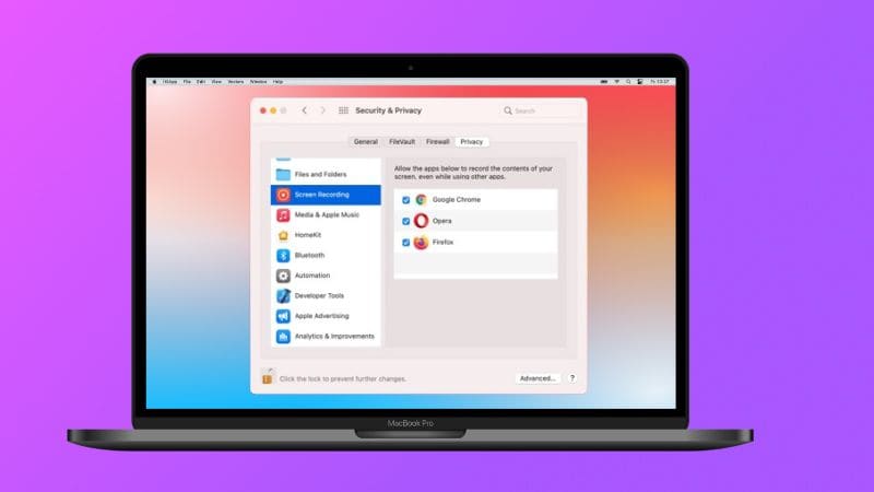 Cómo permitir la grabación de pantalla en Mac