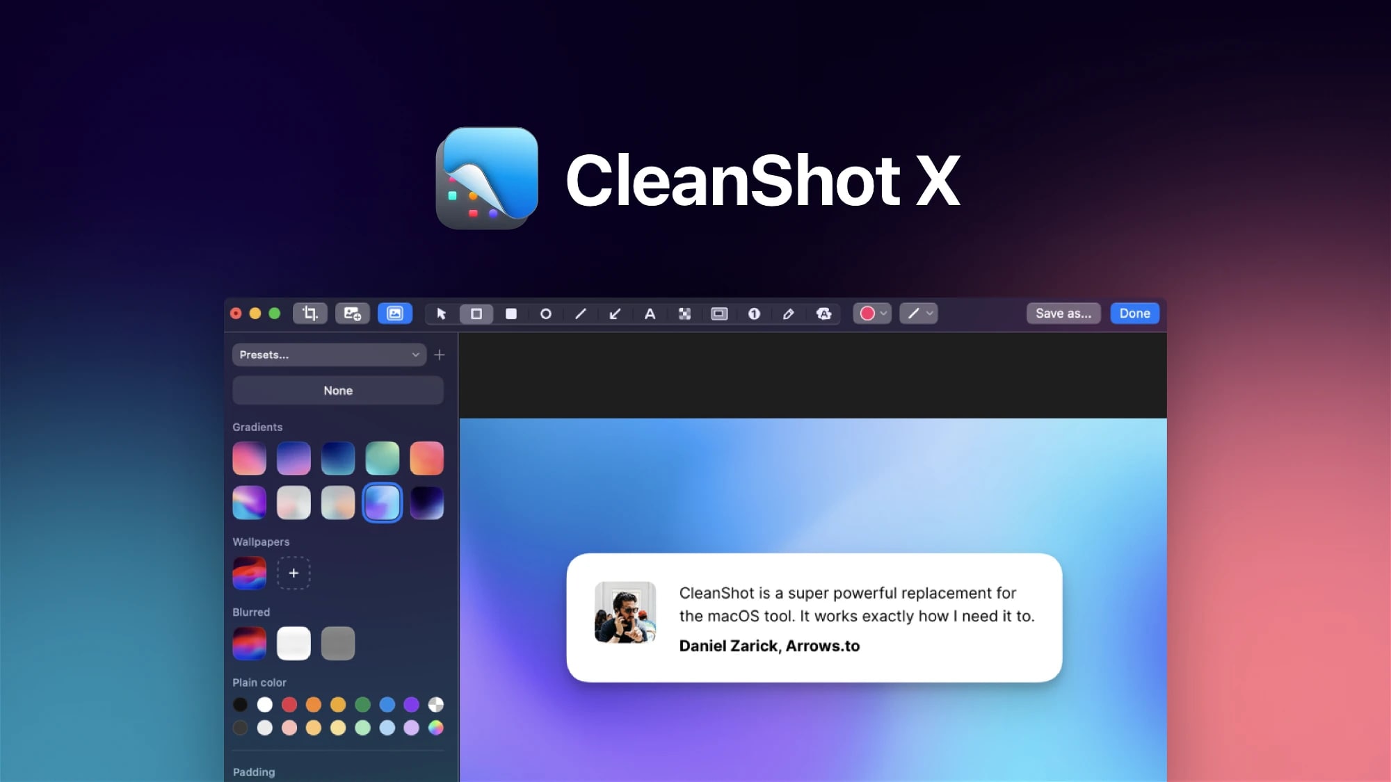 cleanshot aplicación de captura de pantalla para mac