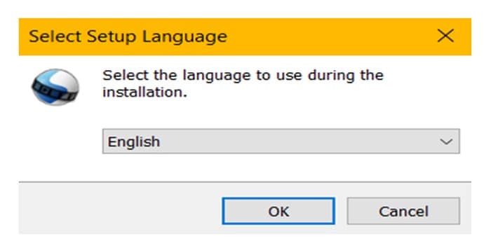 select install language