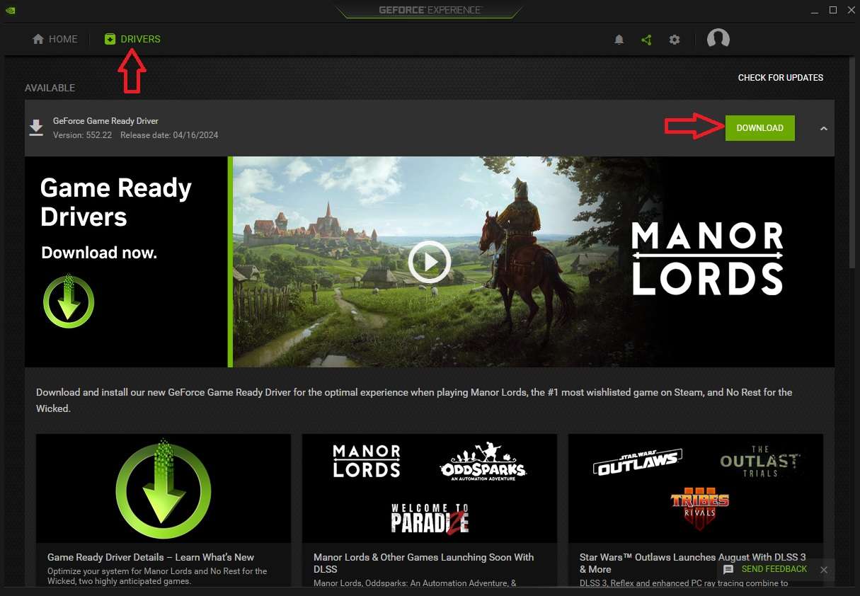 download the geforce game-ready driver