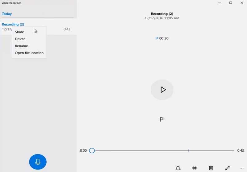 share recordings on windows 10