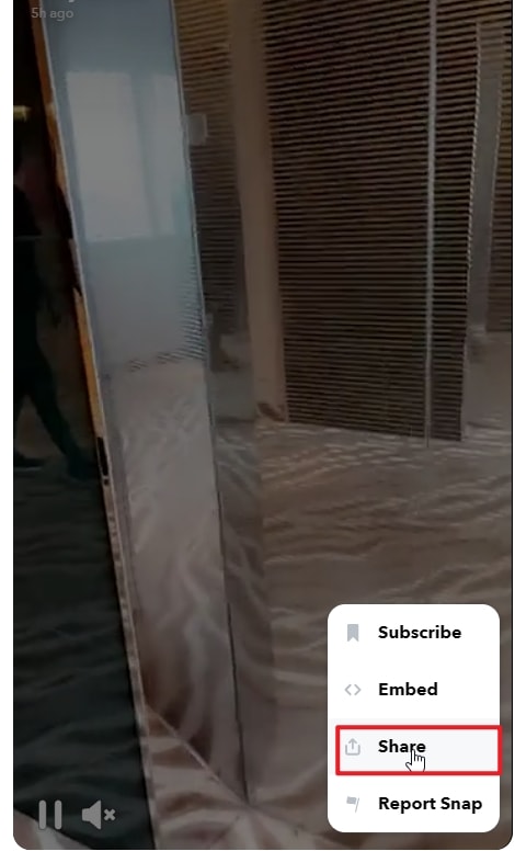 compartir el vídeo de SnapChat