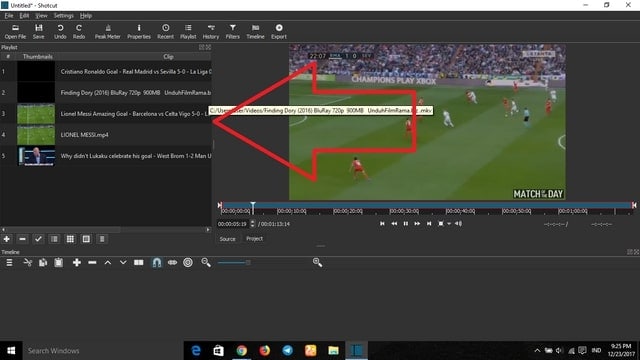 shotcut video editing