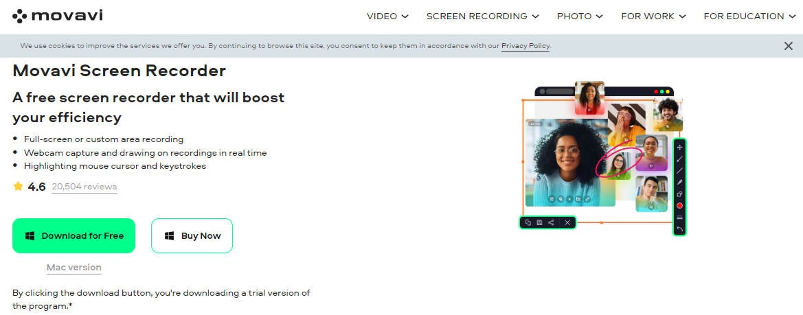 movavi screen recorder