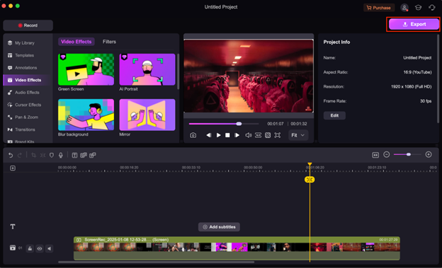 democreator-video-editor-export-file