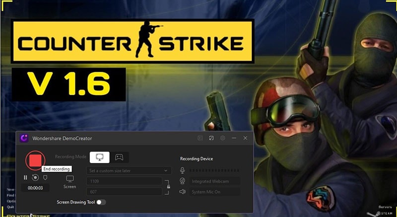 start recording counter strike 1 6
