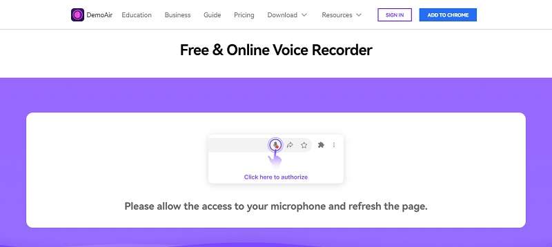 allow microphone access