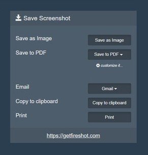 save the screenshot
