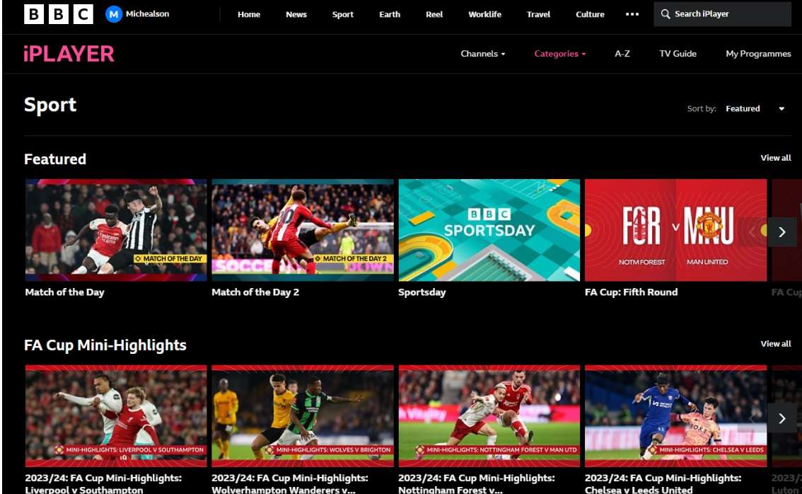 sitios de streaming de deportes gratis bbc