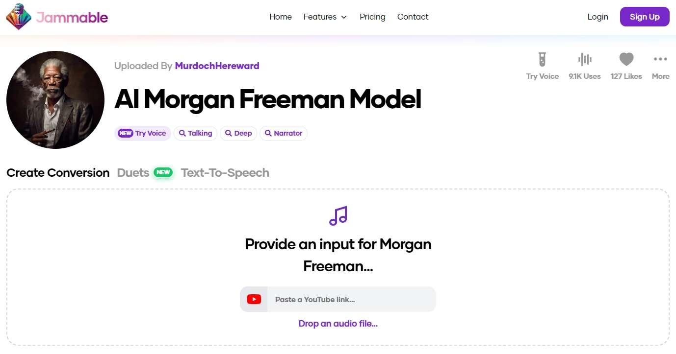 jammable morgan freeman voice generator