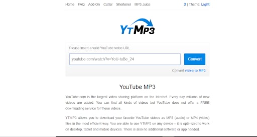 extract audio from youtube mp3