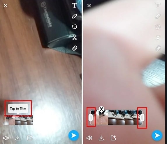 couper une vidéo SNAP