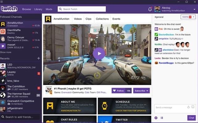 enregistreur d'écran twitch avec audio